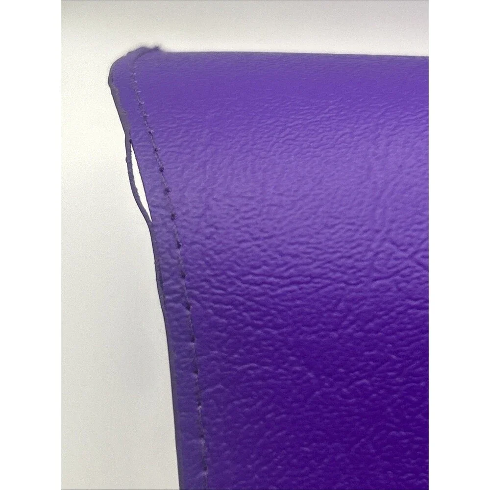 Adira Purple Hard Case for Glasses Faux Leather Flip Top Felt Lined Unisex
